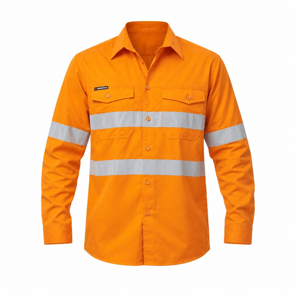 Workcool 2 Hi-Vis Reflective Long Sleeve Work Shirt